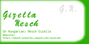 gizella mesch business card